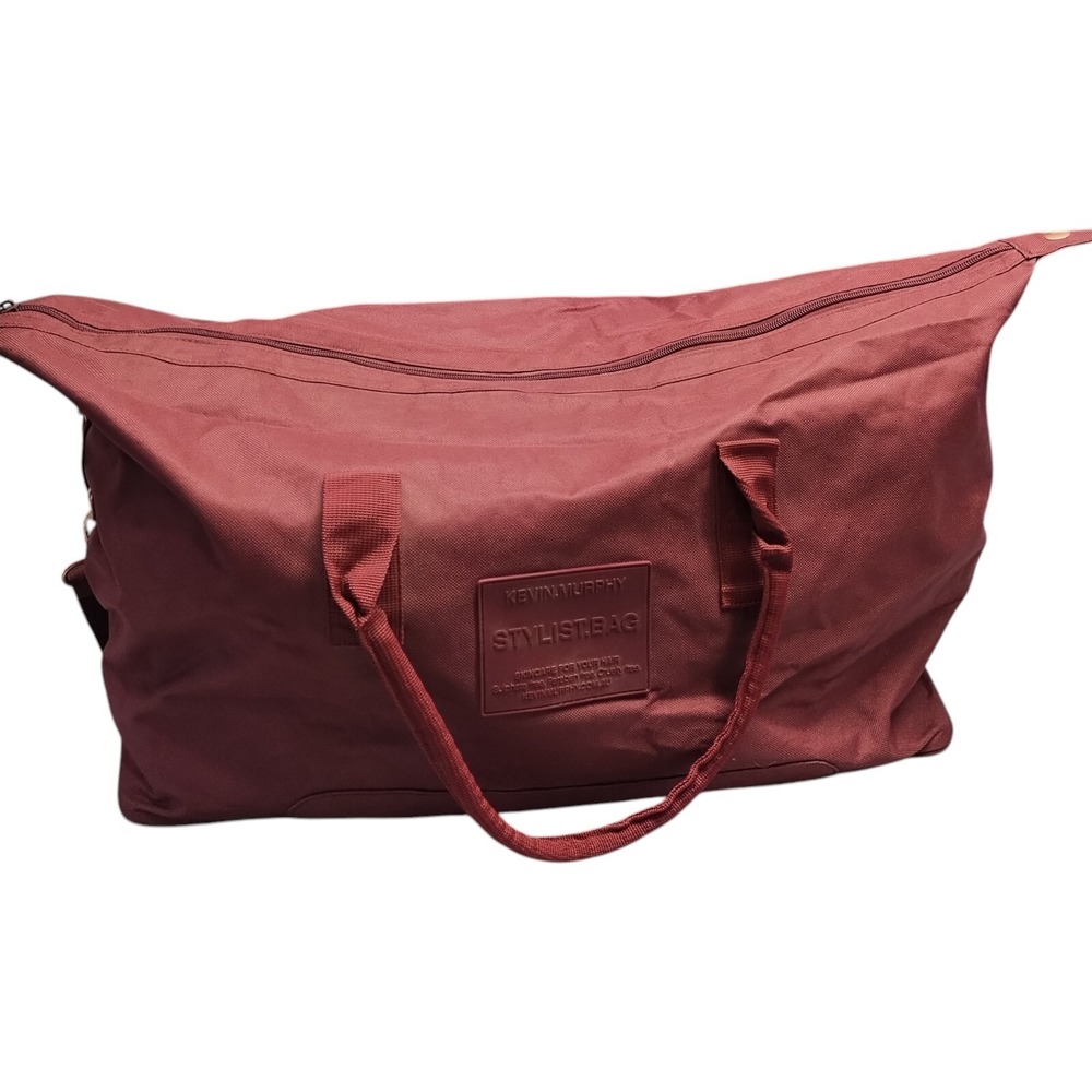 Kevin Murphy Stylist Duffle Bag Womens Burgundy Canvas Dual‎ Top Handle KMuc2046